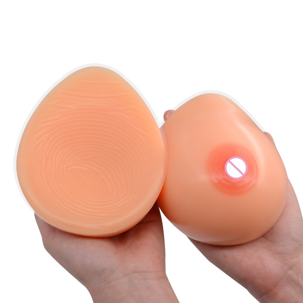 Yunman 1 Pair Self-adhesive Medical Silicone False Artificial Breasts Postoperative Crossdresser Pair Breasts Transvestite - sextoysok