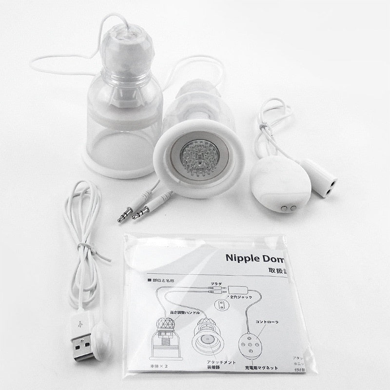 Nipple Stimulation Sucker Nipple Licking Vibrator 10 Modes Breast Enlargement Masturbation Chest Massage Sex Toys for Women - sextoysok