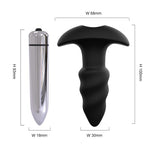 PHANXY Vibrator Male Anal Plug Medical Soft Silicone Anal Cork With Vibration 7 Speed Butt Plug Adult Sex Toys For Women Couples - sextoysok