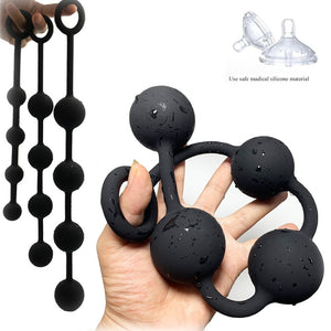 Silicone Butt Plug Anal Balls Sex Toys for Adults Woman Men Gay Large Anal Beads Anus expander buttplug Erotic sextoyse Products - sextoysok