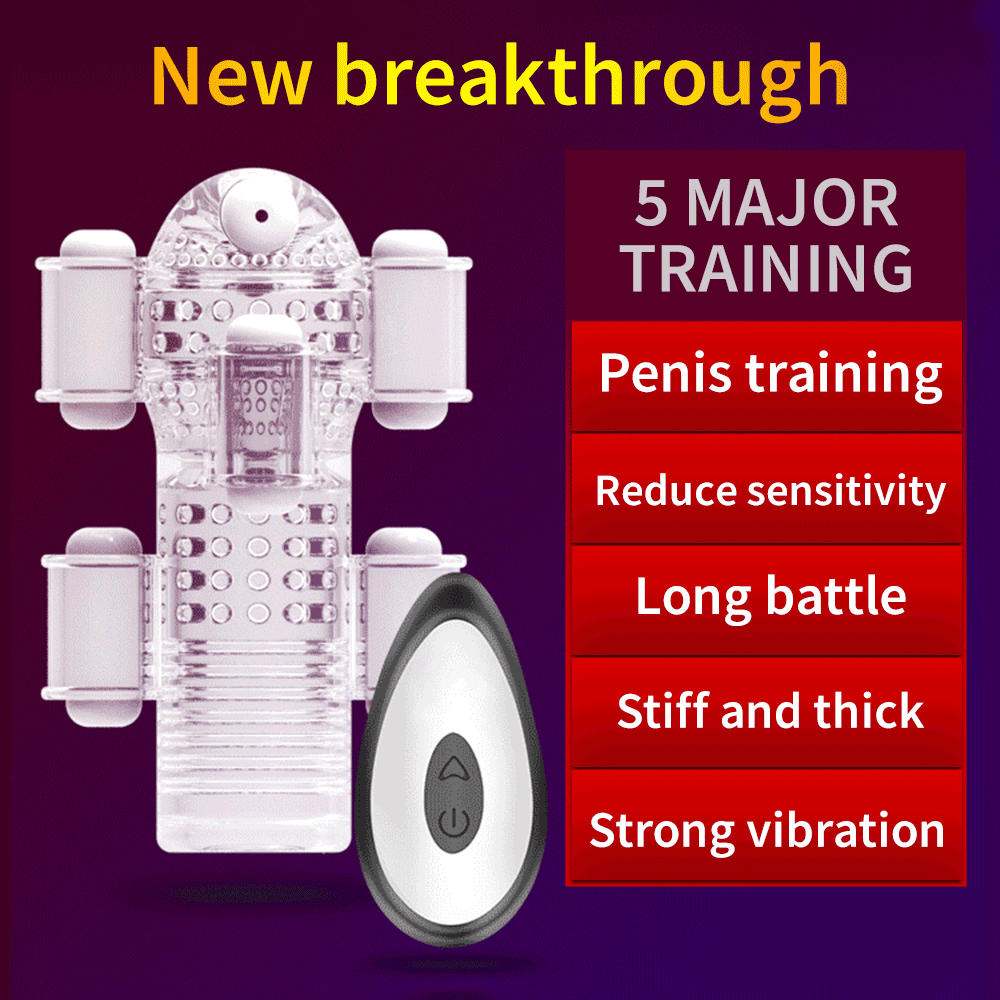 Glans Vibrator For Men Penis Enlargement 10 Modes Glans Massager Penis Endurance Delay Lasting Trainer Masturbate Cup Adult Toys - sextoysok