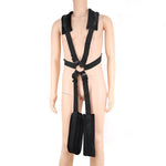 New Men Sex Aided Swing Straps Adjustable BDSM Open Leg Auxiliary Swinging Bondage Sexual Intercourse Products For Couple (black) - sextoysok
