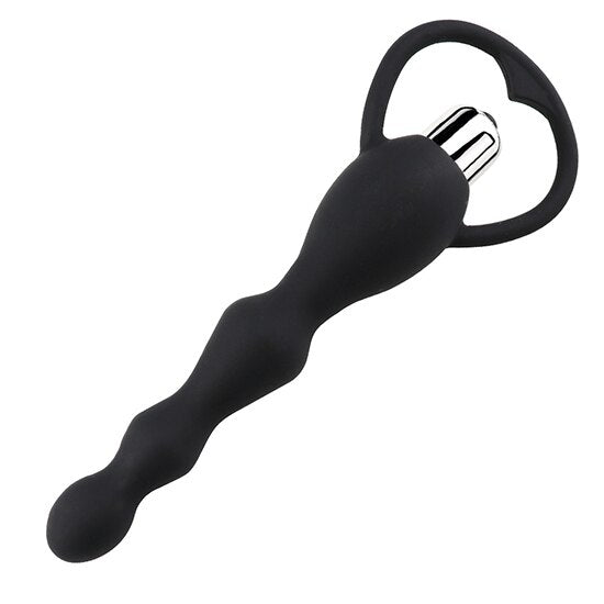 Anal Plug Sex Toys for Women Rear Court Silica Gel Vibration Pull Beads Anal Vibrator Anal Plug Beads for Sex Game Sex Product - sextoysok