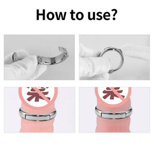 Magnet Cock Ring Metal Penis Sleeve For Male Extender Penis Enlargement Condoms Sex Toys Intimate Goods Ring On The Penis - sextoysok