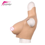Spring Sale G cup silicone breast plate tette big boobs for transgender crossdresser sissy transexual drag queen - sextoysok