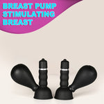 New Oral Licking Tongue Stimulating Breast Vibrator Nipple Sucking Vibrator Clitoral Stimulator Body Massager Sex Toys for Woman (Black) - sextoysok