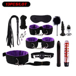 Sex Toys for Couples Handcuffs for Sex Bdsm Toys Anal Dildo Mouth Gag Toys for Adult Games Mask Bondage Set Whip Sexy Lingerie - sextoysok