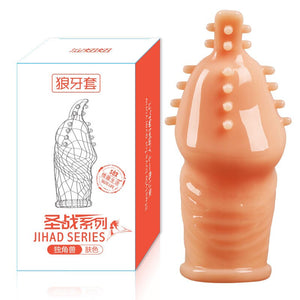 Lengthen Reusable Enlargement Condoms Extend G point Ring Male Penis Extension Sleeves Sex Toys for Man Adults Intimate Goods - sextoysok