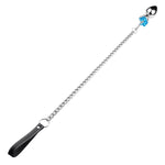 Leash Chain Anal Plug with Bell Adult BDSM Games Stainless steel Crystal Heart Anal Sex Butt Plug Stimulator Sex Toys For Wome - sextoysok