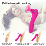 Hiwup Vagina Sucking Vibrator Sex Toy for Woman Oral Tongue Suction For Adults Sucker Clitoris Stimulator Masturbator Erotic Toy - sextoysok