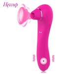 Hiwup Vagina Sucking Vibrator Sex Toy for Woman Oral Tongue Suction For Adults Sucker Clitoris Stimulator Masturbator Erotic Toy - sextoysok
