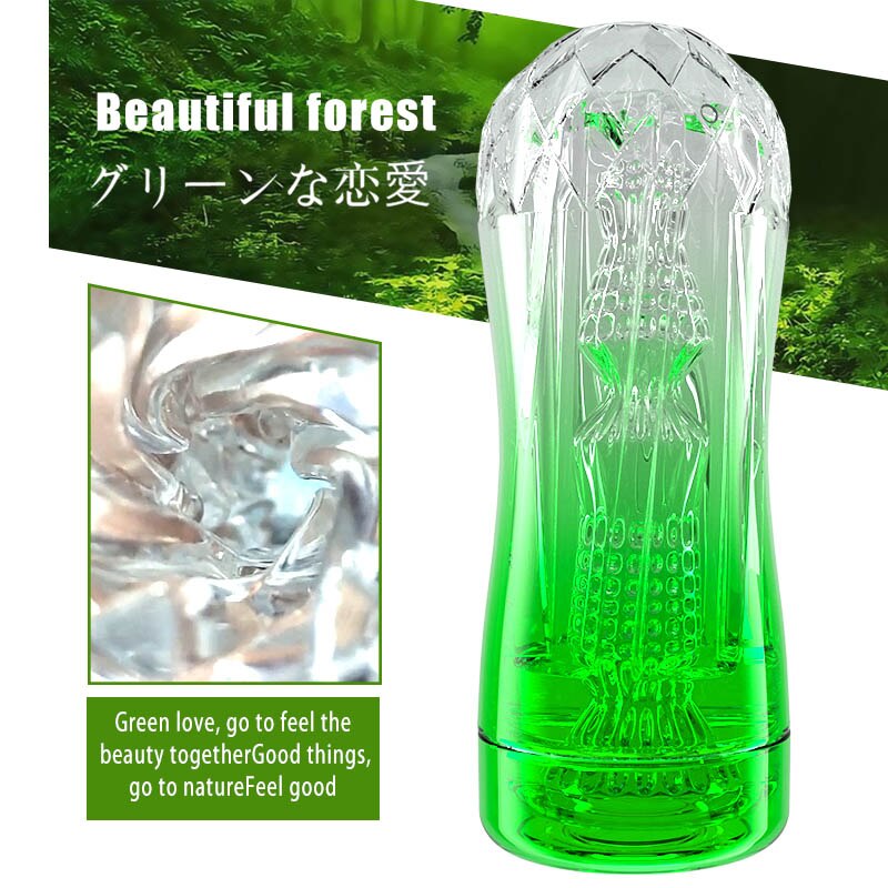 Pocket Pussy for Men Vagina Real Anal Cup Male Masturbation Vacuum Transparent Vagina Real Pussy Male Masturbator Cup - sextoysok
