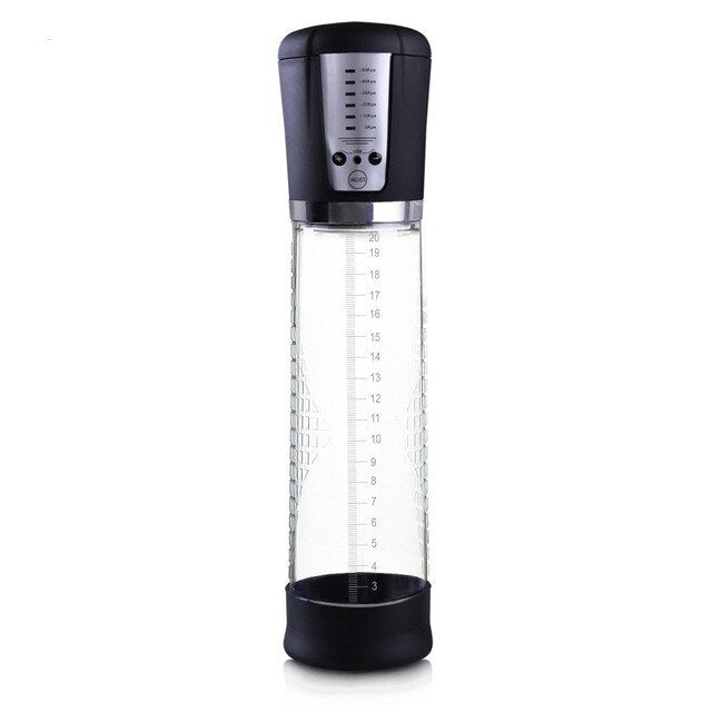 Electric Automatic Penis Pump USB Rechargeable Penis Enlarger Vacuum Pump Powerful Penis Enlargement Extender Sex Toys for Men (Sky blue) - sextoysok