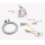 3 size Super Small Male Bondage Chastity belt Stainless Steel Adult Cock Cage BDSM Sex Toys Chastity Device Short Cage - sextoysok