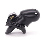 Nano of HT V3 Male Chastity Device Resin Chastity Belt Black CBT Plastic Cock Cage With 4 Cock Rings Men BDSM Sex Toys - sextoysok