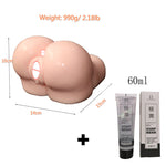 Silicone Ass 3D Realistic Vagina Anal Double Channels Fake Tight Pussy Sex Toys for Men Male Masturbator Sex Doll Sex Product - sextoysok