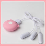 Lick Tongue Nipple Suction Cups Vibrator Silicone Nipple Stimulator Electric Breast Pump Massager Sucker Sex Toys for Woman (Pink) - sextoysok