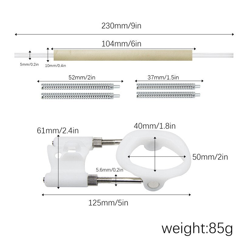 Enlargement Penis Extender Medical Free Penis pump Enlarger Stretcher Male Enhancement Kit Pro Tension Sex Toys for men - sextoysok