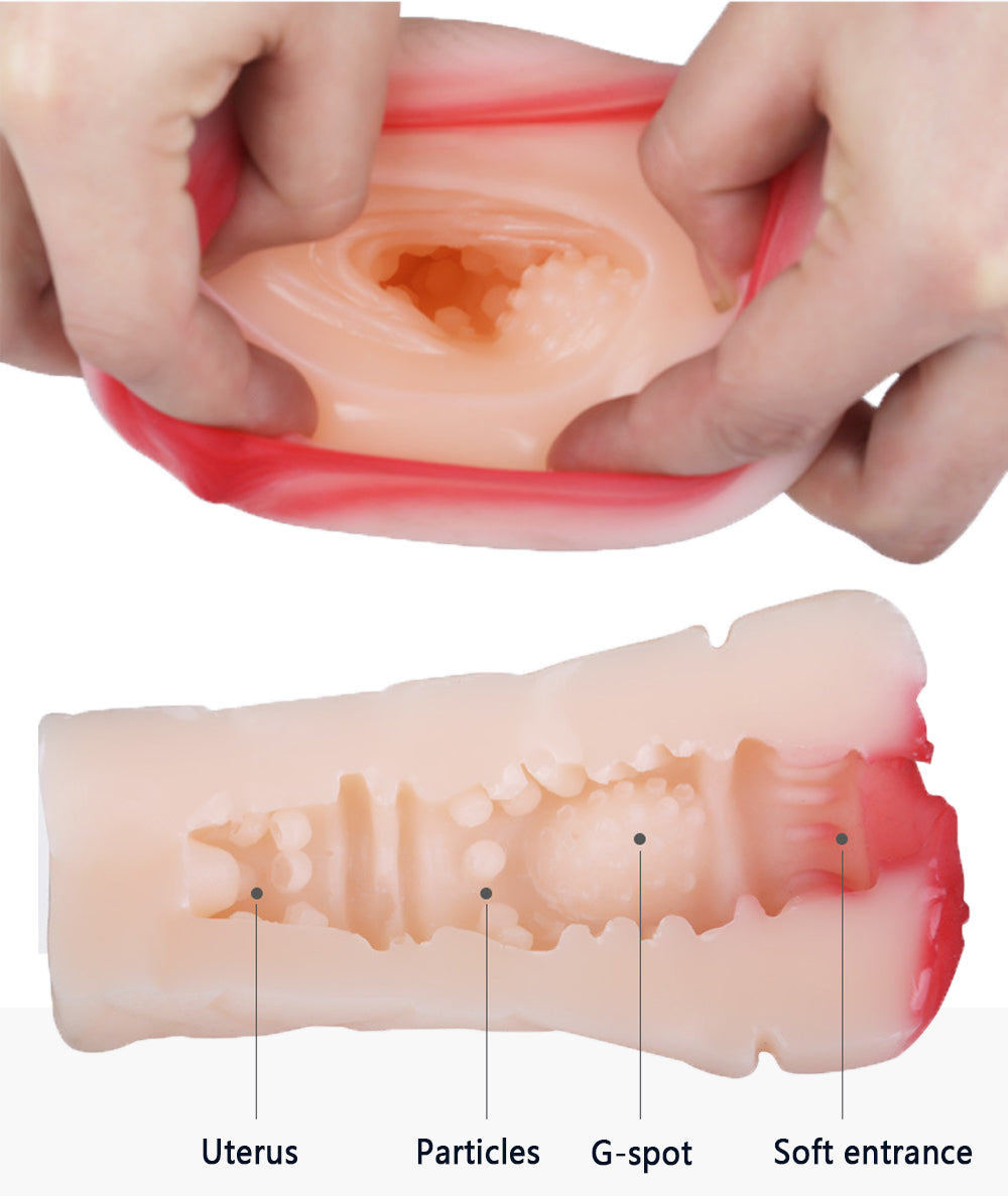 Real Vagina Sex Toy for Men Pocket Silicon Pussy Male Suck Masturbator 3D Artificial Vagina Fake Anal Simulator Erotic Adult Toy - sextoysok