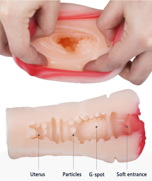 Real Vagina Sex Toy for Men Pocket Silicon Pussy Male Suck Masturbator 3D Artificial Vagina Fake Anal Simulator Erotic Adult Toy - sextoysok