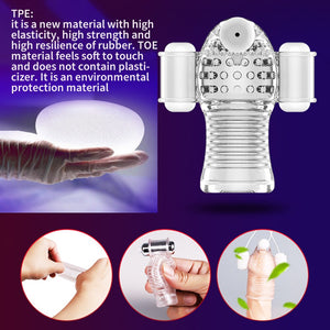 Glans Vibrator For Men Penis Enlargement 10 Modes Glans Massager Penis Endurance Delay Lasting Trainer Masturbate Cup Adult Toys - sextoysok