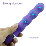 Three Point Vibrator Female Silicone Masturbator Portable AV Stick Sex Products Powerful Vibrator, Sex Toys for Couples - sextoysok