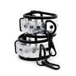 Adjustable Transparent PVC Handcuffs Ankle Cuffs Collar Neck Manacle BDSM Bondage Restraints Shackles Fetish Sex Toy for Couples - sextoysok