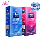 Sweet Dream Life Condoms 100 Pcs/Lot Natural Latex Smooth Lubricated Contraception Condoms for Men Sex Toys Sex Products LF-011 - sextoysok