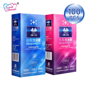 Sweet Dream Life Condoms 100 Pcs/Lot Natural Latex Smooth Lubricated Contraception Condoms for Men Sex Toys Sex Products LF-011 - sextoysok