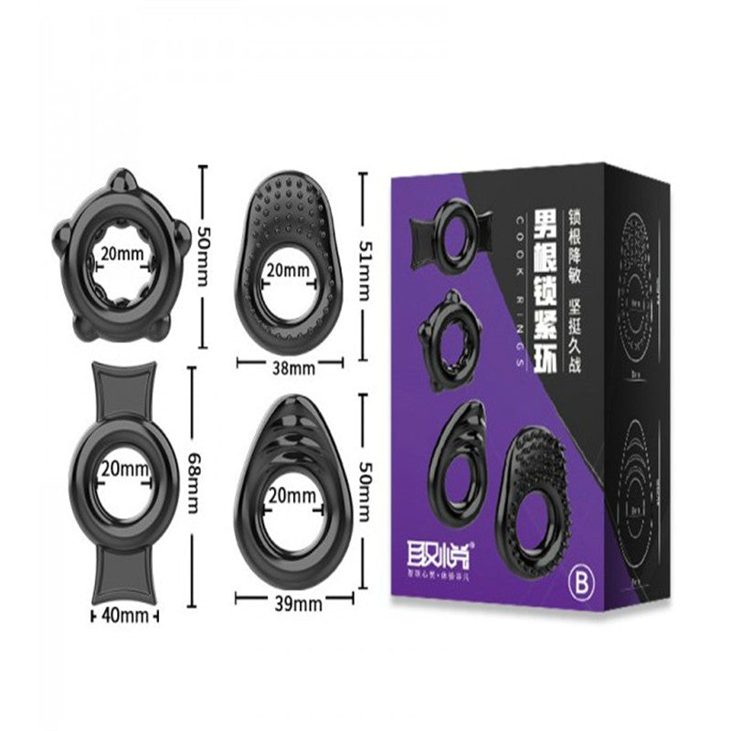 Men's Apparatus / Delayed Ring Sleeve / Male Root Locking Ring - sextoysok