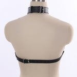Women Leather Chain Lingerie ,Open Bust Body Harness Breast String Bra,Women's Sexy Clubwear,BDSM Bondage Restraints Strap (YMQ132) - sextoysok