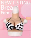 Tgirl Crossdresser Fake boobs Artificial Silicone Breast Forms Prosthesis Tits For Shemale Trandsgender Drag Queen Cosplay D Cup - sextoysok