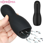 Blowjob Sex Toys for Men Deep Throat Male Masturbator Automatic Penis Pump Vibrators Tongue Licking Glans Massager Sex Shop - sextoysok