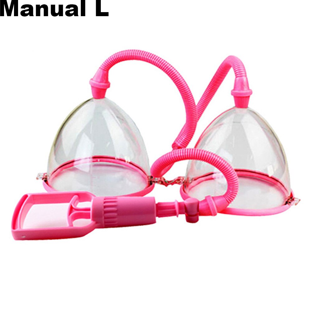 Electric/Manual Breast Massager Vacuum Cup Vibrating Breast Enlarge Enhance Nipple Sucker Breast Massager Pump With Retail Box - sextoysok