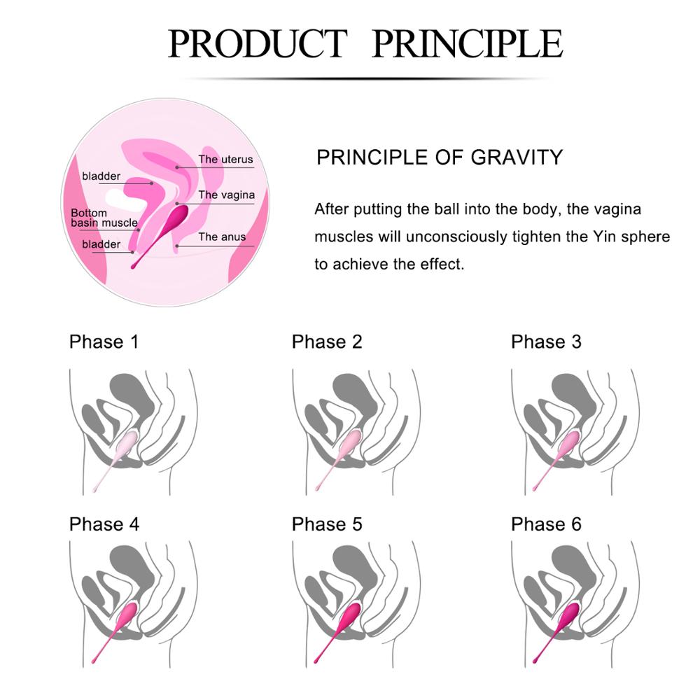 PHANXY 6Pcs Kegel Balls Vaginal Chinese Balls for Women Sex Toys for Woman Shrinking Vagina Geisha Ball Tighten Exercise Machine - sextoysok