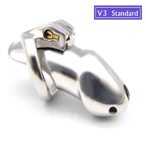 NEW ARRIVE Nice Design 316 Stainless Steel HT V3 Handmade Chastity Device A380-SS.. - sextoysok