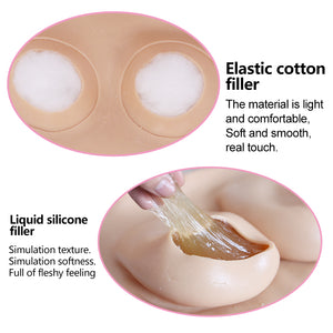 Spring Sale 2019 E Cup silicone breast plate for crossdresser Artificial big Boob transexual Transvestite for crossdressing man - sextoysok