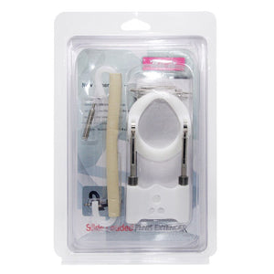 Enlargement Penis Extender Medical Free Penis pump Enlarger Stretcher Male Enhancement Kit Pro Tension Sex Toys for men (White) - sextoysok