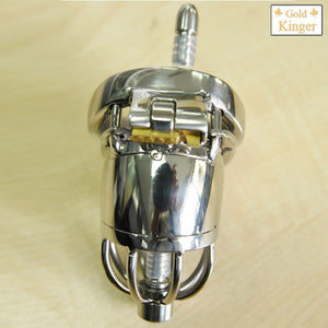 Stainless Steel Male Chastity Device With Silicone Urethral Sounds Catheter Spike Ring BDSM Sex Toys For Men Chastity Belt A277 - sextoysok