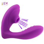 Sex Toys for Woman G-point Vibrator Strong Sucking Vibrator Silica Gel Self Comforter Female Sex Gifts ，Lovers Sex Toys (plum) - sextoysok