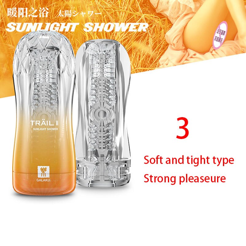 Male Masturbator Cup Soft Pussy Sex Toys Transparent Vagina Adult Endurance Exercise Sex Products Vacuum Pocket Cup for Men - sextoysok