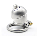 stainless steel Male Chastity Device Anti off version short paragraph with male chastity lock silicone catheter sex toys bondag - sextoysok