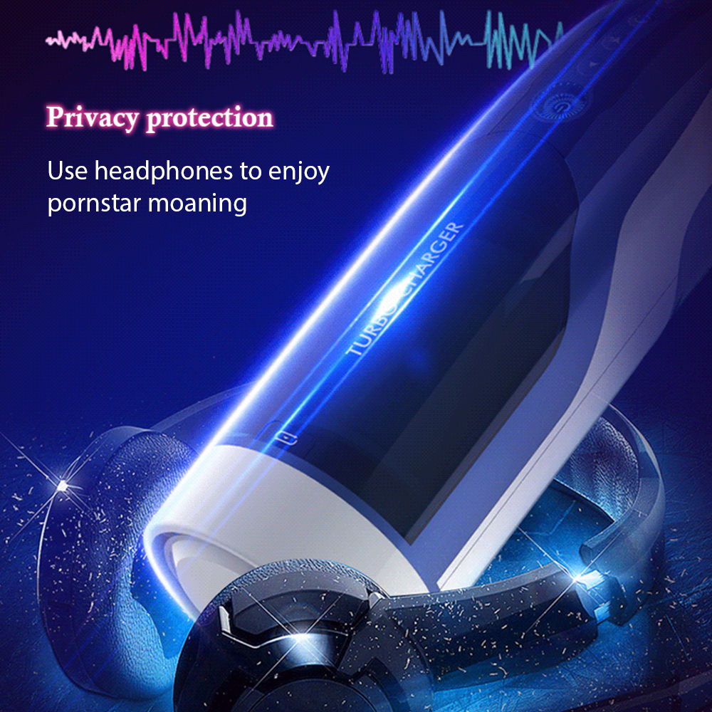 Manbird Full Automatic Thrusting Male Masturbator Toys for Men Retractable Voice Electric Machine Blowjob Sucking Sex Products (White) - sextoysok