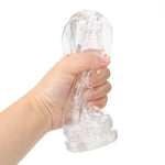 OLO Transparent Soft Tight Pussy Aircraft Cup Realistic Vagina Anal Male Masturbator Sex Toys for Men Male Masturbation Cup - sextoysok