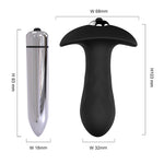 PHANXY Vibrator Male Anal Plug Medical Soft Silicone Anal Cork With Vibration 7 Speed Butt Plug Adult Sex Toys For Women Couples - sextoysok