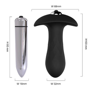 PHANXY Vibrator Male Anal Plug Medical Soft Silicone Anal Cork With Vibration 7 Speed Butt Plug Adult Sex Toys For Women Couples - sextoysok