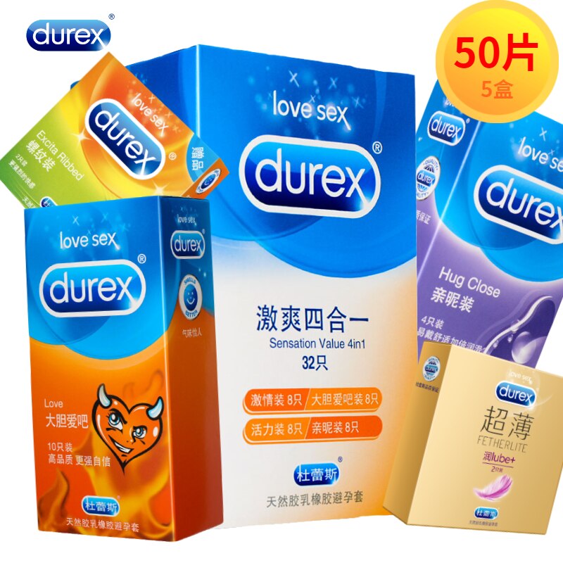 Durex Condom Men Penis Cock Sleeve Ultra Thin Love XXL Magibox Condoms Amazing Value Natural Latex Extra Lubricated Kondom - sextoysok