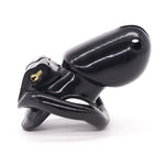 Nano of HT V3 Male Chastity Device Resin Chastity Belt Black CBT Plastic Cock Cage With 4 Cock Rings Men BDSM Sex Toys - sextoysok