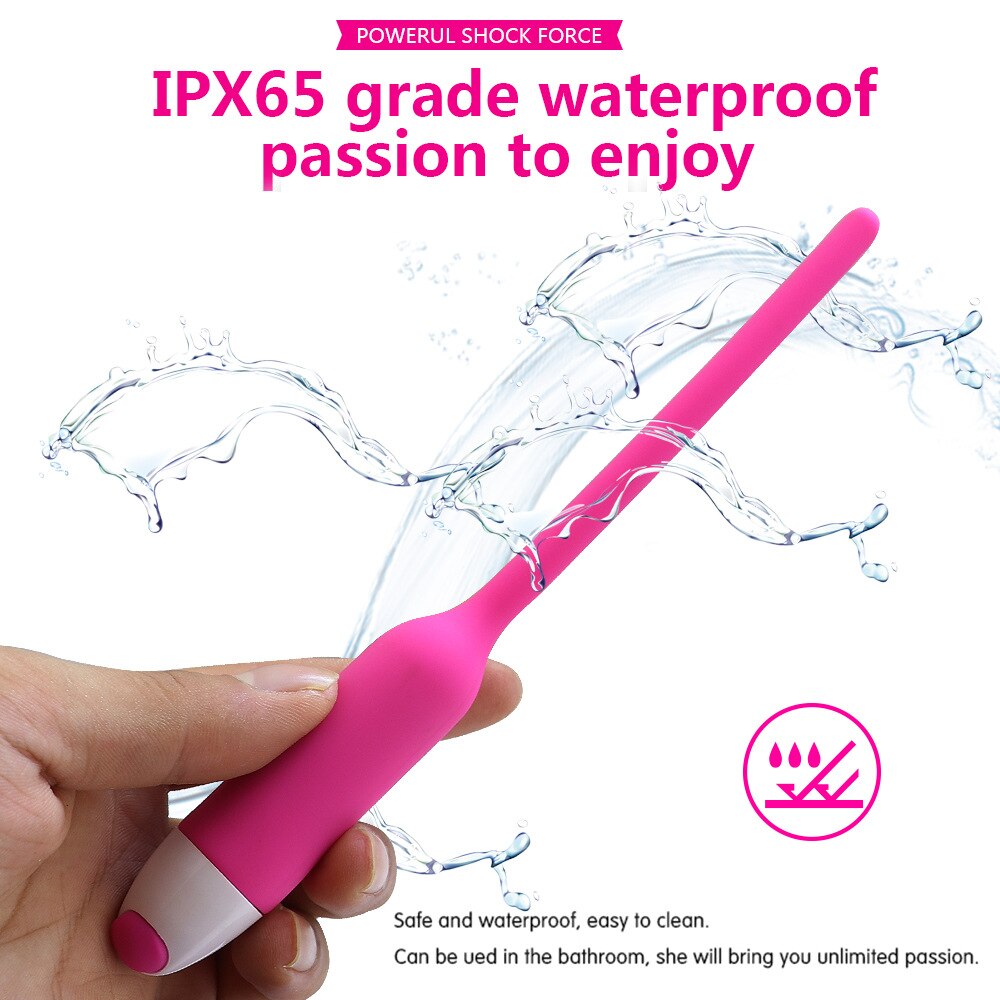 Adult supplies wholesale silicone horse eye urethra tube female masturbation massage AV vibrator sagitar wish explosion (rose red opp) - sextoysok