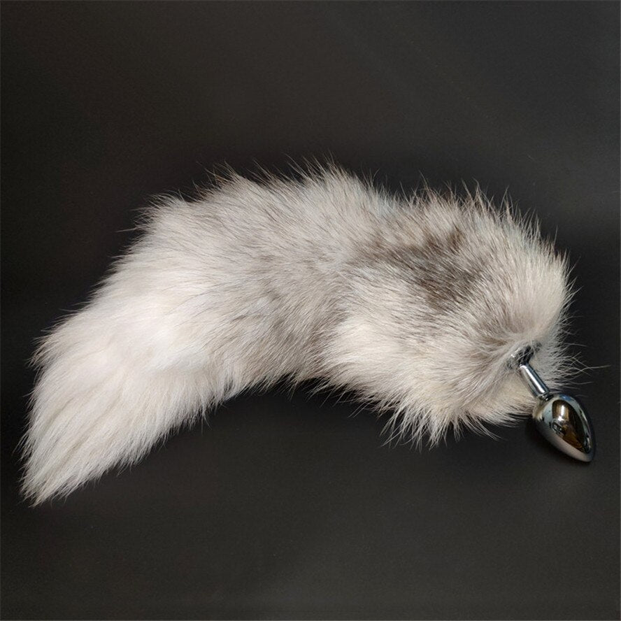SAIXS Fox Tails Anal Plug Metal Anal Sex Toys Butt plug Sex Games Role play Cosplay Toys S plug Drop Shipping - sextoysok